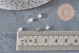 Cierres para pernos de acero inoxidable 304 plateado 4mm, x20 (G11171)