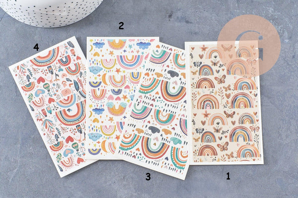 Feuille de transfert polymère – Arc-en-ciel x1 (G10547)