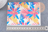 Feuille de transfert polymère –Grandes fleurs tropicales 14x10 cm, x1 (G10782)