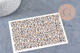 Feuille de transfert polymère – Léopard 14x9 cm, x1 (G10561)