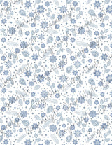 Feuille de transfert polymère – Motif Hiver bleu 14x10 cm, x1 (G10780)