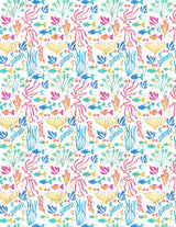 Feuille de transfert polymère – motifs Corail Multicolore 14x10 cm, x1 (G10768)