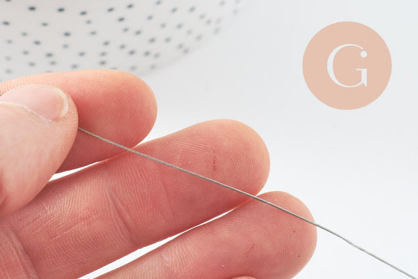 Fil câblé gainé acier inoxydable 0.45mm, x1 bobine de 50 mètres (G9769)