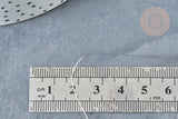 Fil d'acier inoxydable platine argenté 0.3mm, x1 Mètre (G8096)