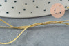 Fil doré métallisé or clair polyester à broder-couture-bijoux 0.8mm, x5 mètres (G4419)