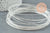 Fil métallique laiton argenté torsadé 0.8mm,x1 mètre G9640