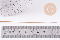 Fil métallique laiton brut 0.8mm / 20gauges, x1 mètre (G10687)