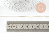 Fil métallique laiton doré torsadé fin 0.8mm, x1 mètre (G9643)