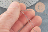 Fil multicolore métallisé arc-en-ciel 0.6mm, x5 ou x10 Mètres (G1549)