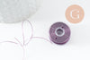 Fil pour tissage de perles delica miyuki nylon violet 0.1mm, x1 rouleau (G10567)