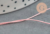 Fil rose clair nylon pour broderie couture bijoux 0.7mm, x 10 Mètres (G3637)