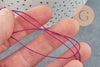 Fil rose fuchsia métallisé 0.8mm, x 1 mètre (G2315)