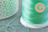 Fil vert irisé métallisé 0.6mm, x5 ou x10 Mètres (G9604)