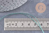 Fil vert or métallisé en polyester 0.4mm, x1 bobine de 50 mètres (G10064)