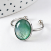 Bague réglable pour cabochon ovale 14x10mm en acier 304 inoxydable doré IP , x2 (G10296)