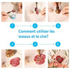 Granulés cire violet nacré à cacheter, fourniture pour sceaux personnalisés pour sceaux et invitations de mariage DIY, x100 (G3971)