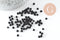 Grosses perles rocaille noire 4mm, x10Gr (G0901)
