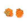 Perle framboise verre tchèque coloré 12.5mm, x1 (G11026)
