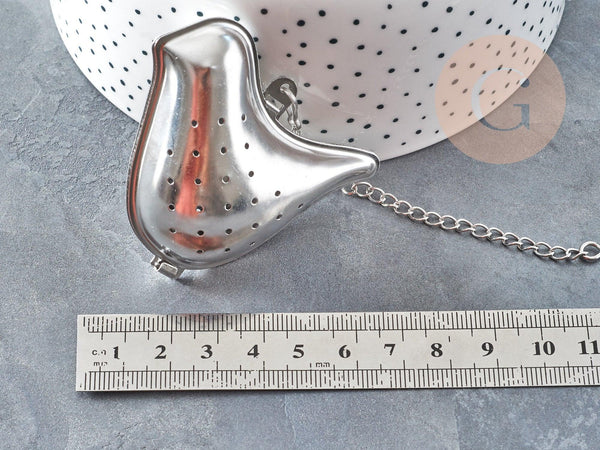 Infuseur à thé oiseau acier 304 inoxydable avec crochet, x1 (G9148)