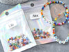 Kit Bracelet d'amitié prénom personnalisé multicolore, Coffrets et kits création de bijoux fantaisie DIY, pochette pour 1 bracelet (G9022)