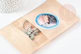 Kit Bracelet pour Homme Jaspe naturelle et zamac argenté MARIN, x1 pochette 1 bracelet (G9178)