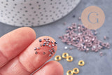 Kit de perles rocaille façon Miyuki Mix Noir Argent Blanc, x1 (G9193)