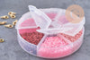 Kit de perles rocaille façon Miyuki Mix Rose, x1 (G9189)
