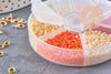 Kit de perles rocaille façon Miyuki Mix jaune-orange, x1 (G9190)