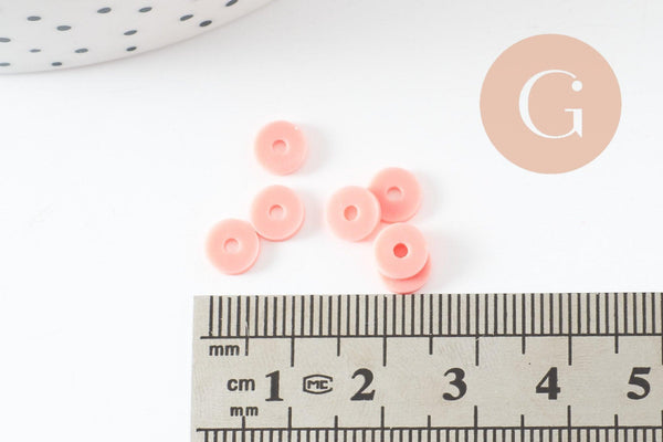 Kit mix de perles heishi Rouge orange x1 G9608