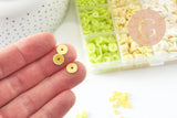 Kit mix de perles heishi jaune citron, Coffret et kit pour création de bijoux fantaisie, x1 (G9775)