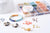 Kit mix de perles heishi vert caramel, Coffret et kit pour création de bijoux fantaisie, x1 (G9997)