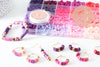 Kit mix de perles heishi violet rose, x1 (G9788)
