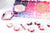 Kit mix de perles heishi violet rose, Coffret et kit pour création de bijoux fantaisie, x1 G9788