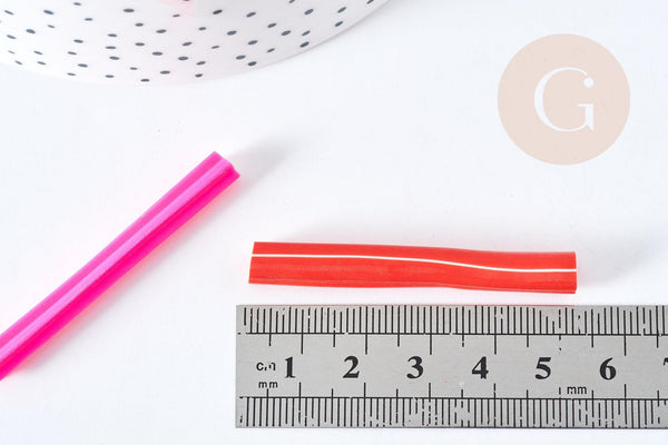 Lot 10 canes polymères mignons animaux mélangées 50mm, création pate polymère, x 10 G8484