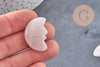 Lune quartz rose naturel 29.5mm, quartz rose naturel roulé, pierre semi-precieuse, séance lithothérapie, x1, G5618