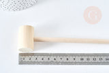 Maillet bijoux bois naturel 152-157mm,outils création Bijoux,outil bijouterie, x 2 (G8155)