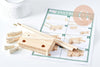 Métier à tisser des perles en bois + perles de rocailles x1 (G10758)