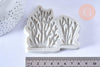 Moule corail fabrication bijoux résine patisserie 77x86mm, x1 (G6291)