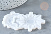Moule en silicone Lune et Soleil 53x75mm, création de bijoux résine et jesmonite, x1 (G7785)