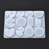 Moule en silicone création boucles créoles résine 171x126mm, x1 (G6297)