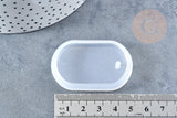Moule en silicone pour création pendentif ovale,moule pour réaliser des bijoux avec inclusion en résine, x1 G8513
