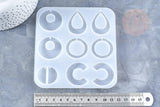 Moule en silicone pour fabrication boucles créoles résine, x1 (G3363)