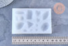 Moule en silicone pour fabrication pendentifs pierre précieuse, x1 (G5666)