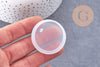 Moule en silicone rond pendentif 42mm, moule en silicone pour réaliser des bijoux avec inclusion en résine, x1 (G10165)