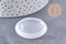 Moule en silicone rond pendentif 42mm, moule en silicone pour réaliser des bijoux avec inclusion en résine, x1 (G10165)