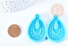 Moule goutte création boucles motif ethnique pendentif résine,moule en silicon,bijoux avec inclusion en résine, x1 G8495