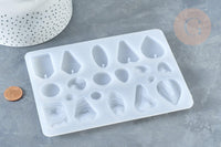Moule pour fabrication pendentif résine 125x170mm, x1 (G8225)