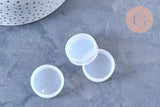 Moules en silicone pour création pendentif rond 25mm, x1 (G5792)