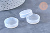 Moules en silicone pour création pendentif rond 25mm, x1 (G5792)