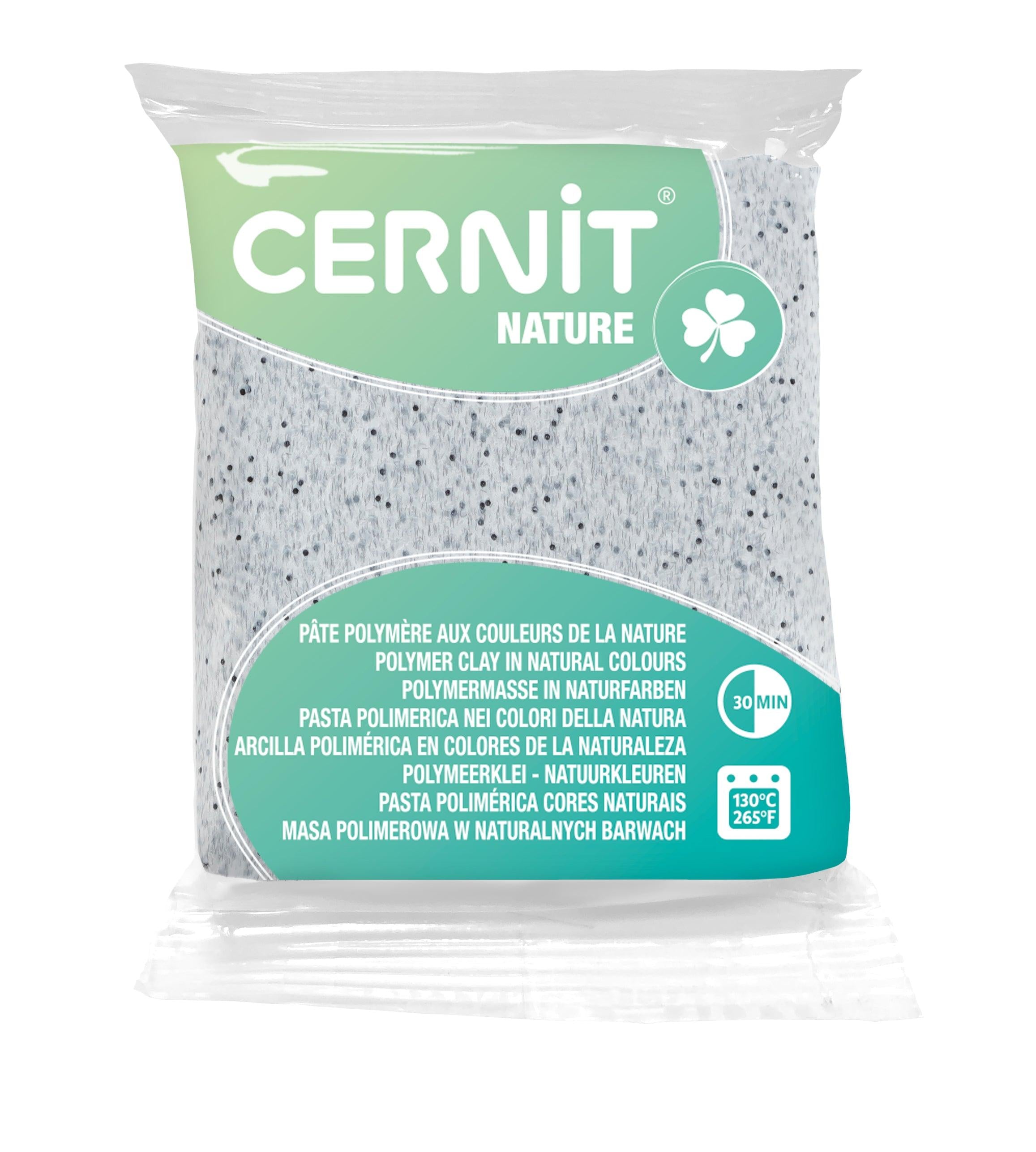 Pâte polymère Cernit NATURE - Gris Granit x56g (G10464)